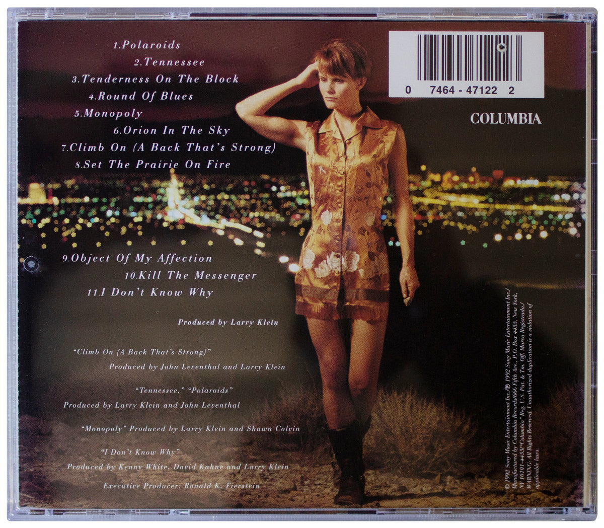 SHAWN COLVIN SIGNED Fat City CD 1992 Alt Folk Rock VTG 90s Singer AUTOGRAPHED