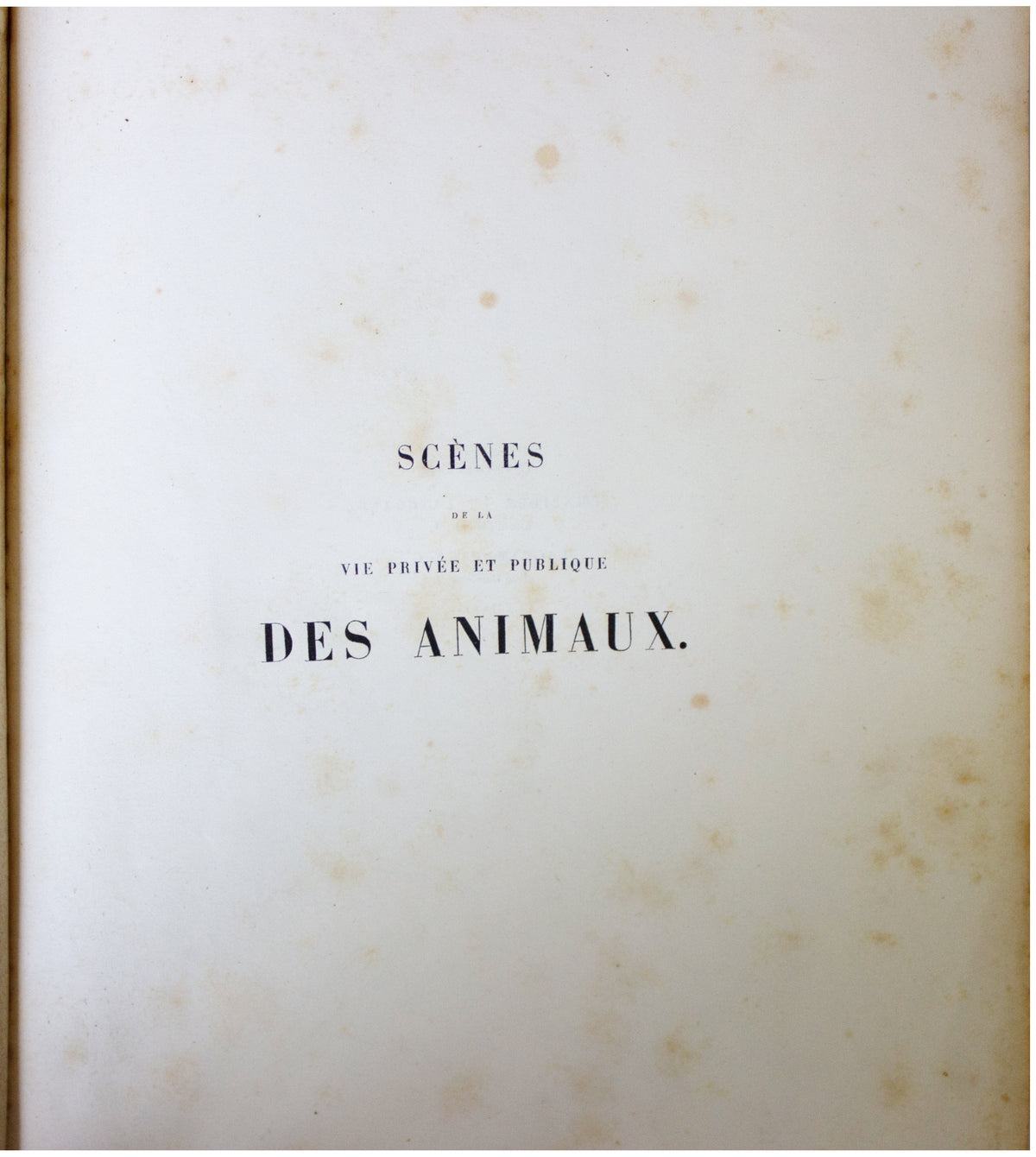 1842 ANTIQUE 2-VOLUME SET Scenes De La Vie Privee Et Publique Des Aanimux BALZAC