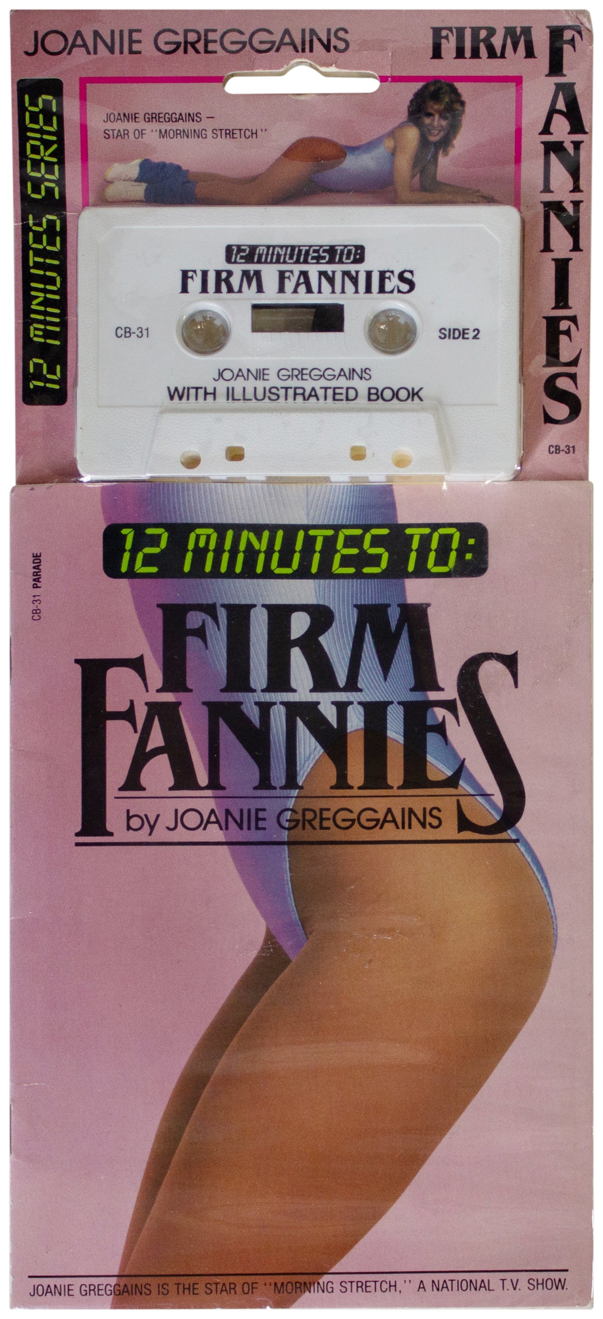 VTG 80s FIRM FANNIES CASSETTE & Booklet JOANIE GREGGAINS Fitness Audio UNPLAYED!