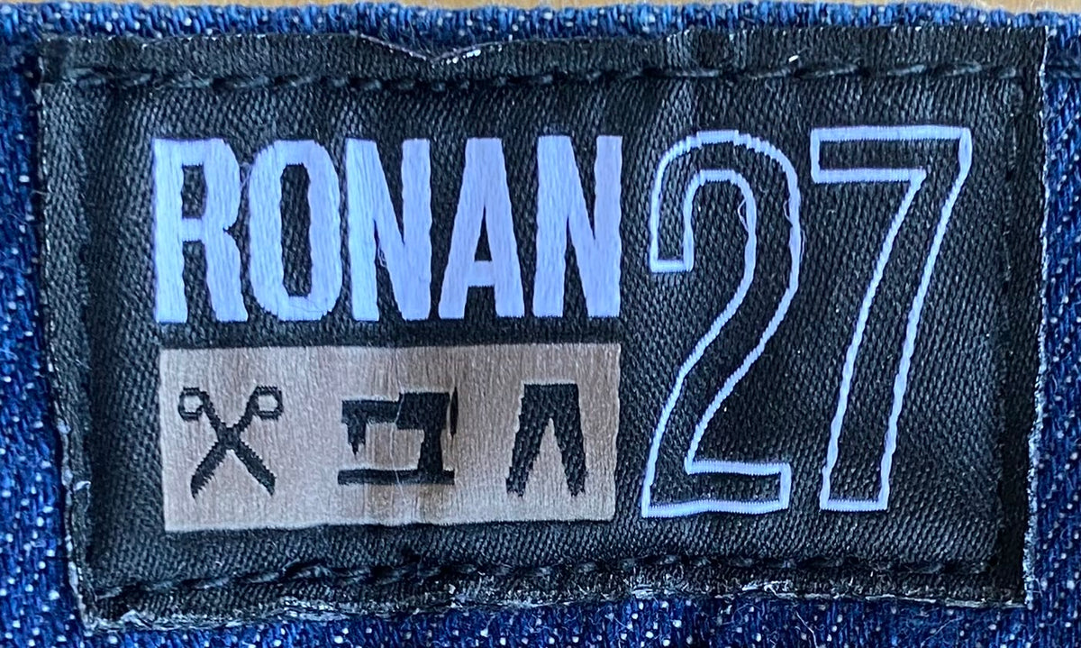 RONAN Isabella FLARE JEANS Women's 27  WIDE LEG Blue Denim MADE IN USA VTG 2011