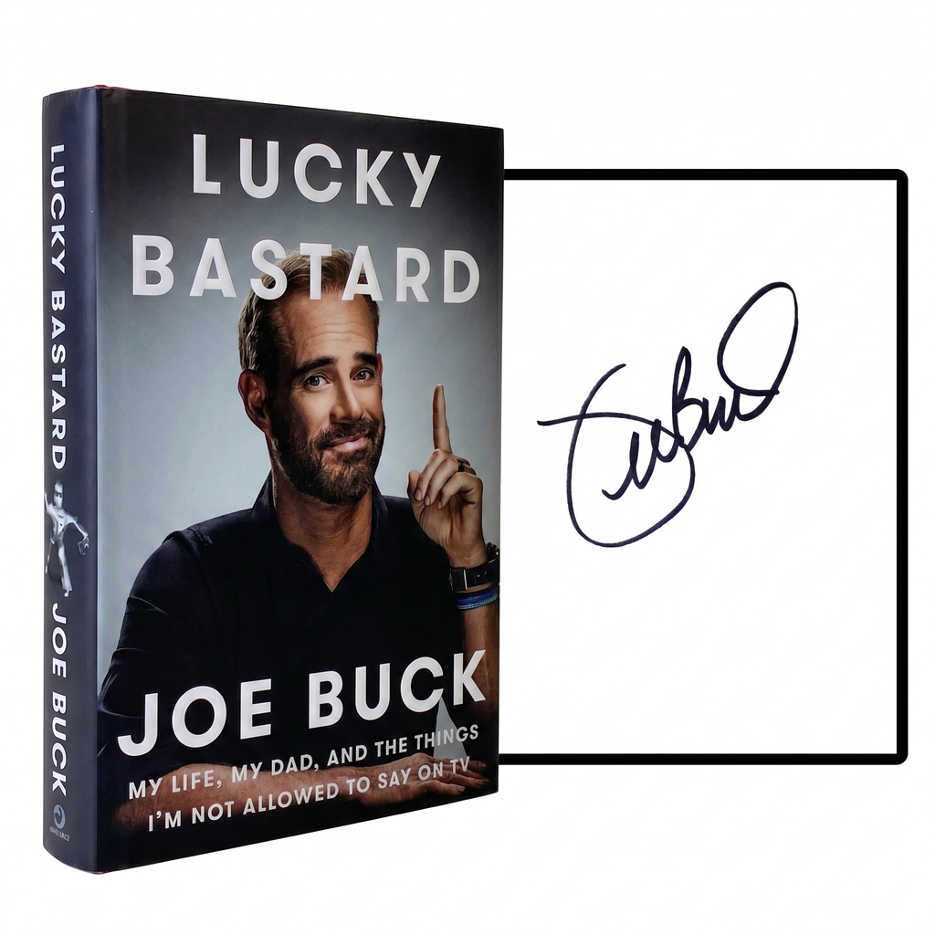 JOE BUCK SIGNED Lucky Bastard 1ST EDITION Hardcover 2016 TV Sports Broadcaster