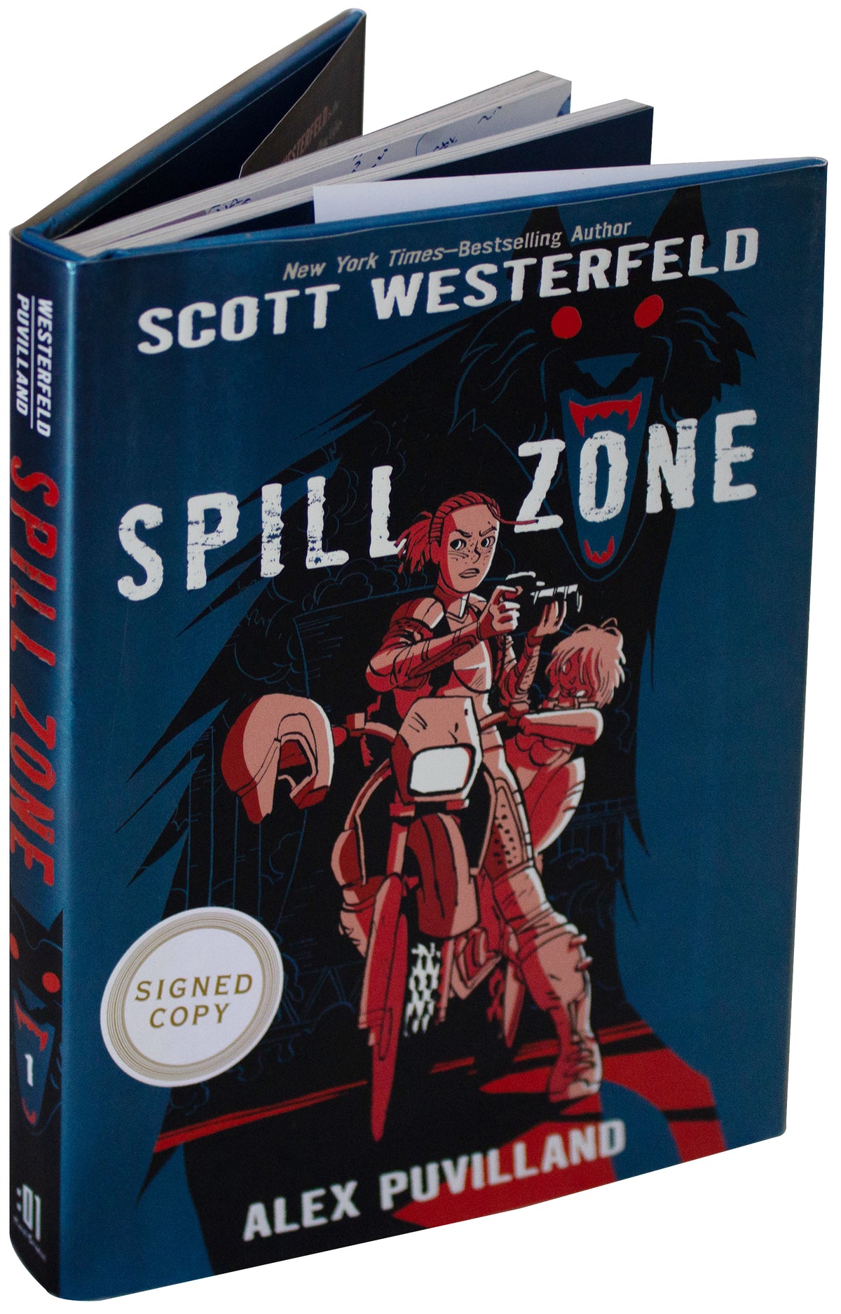 SCOTT WESTERFELD & ALEX PUVILLAND SIGNED Spill Zone Vol 1  1ST EDITION Hardcover