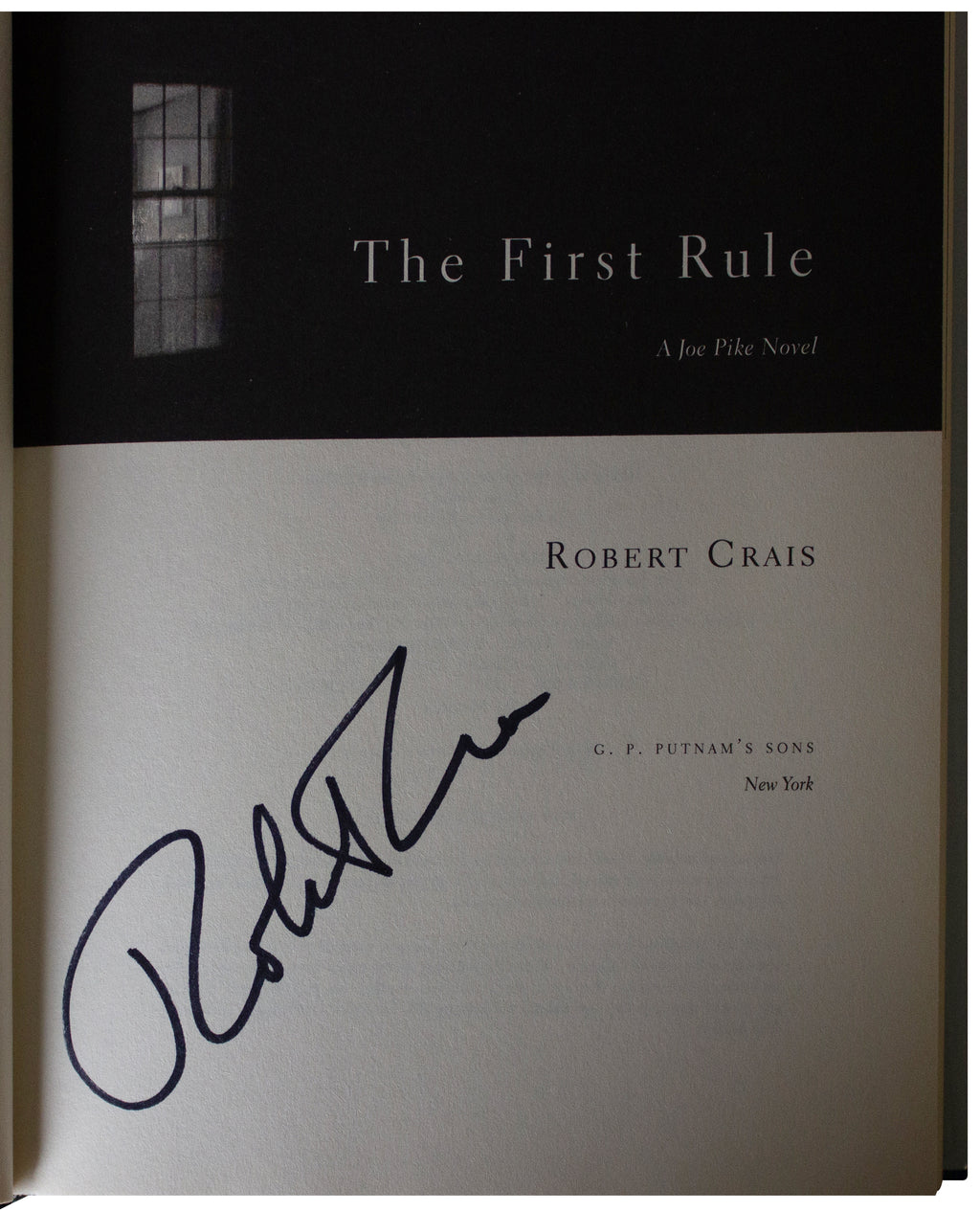 ROBERT CRAIS SIGNED First Rule 1ST EDITION HARDCOVER Russian Mob Crime Thriller