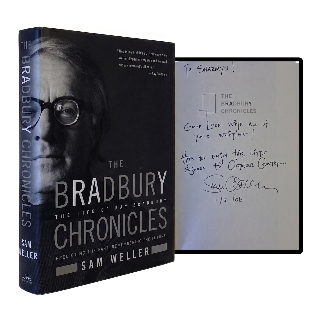 BRADBURY CHRONICLES Sam Weller SIGNED 1ST EDITION 2005 Biography Sci-Fi Author