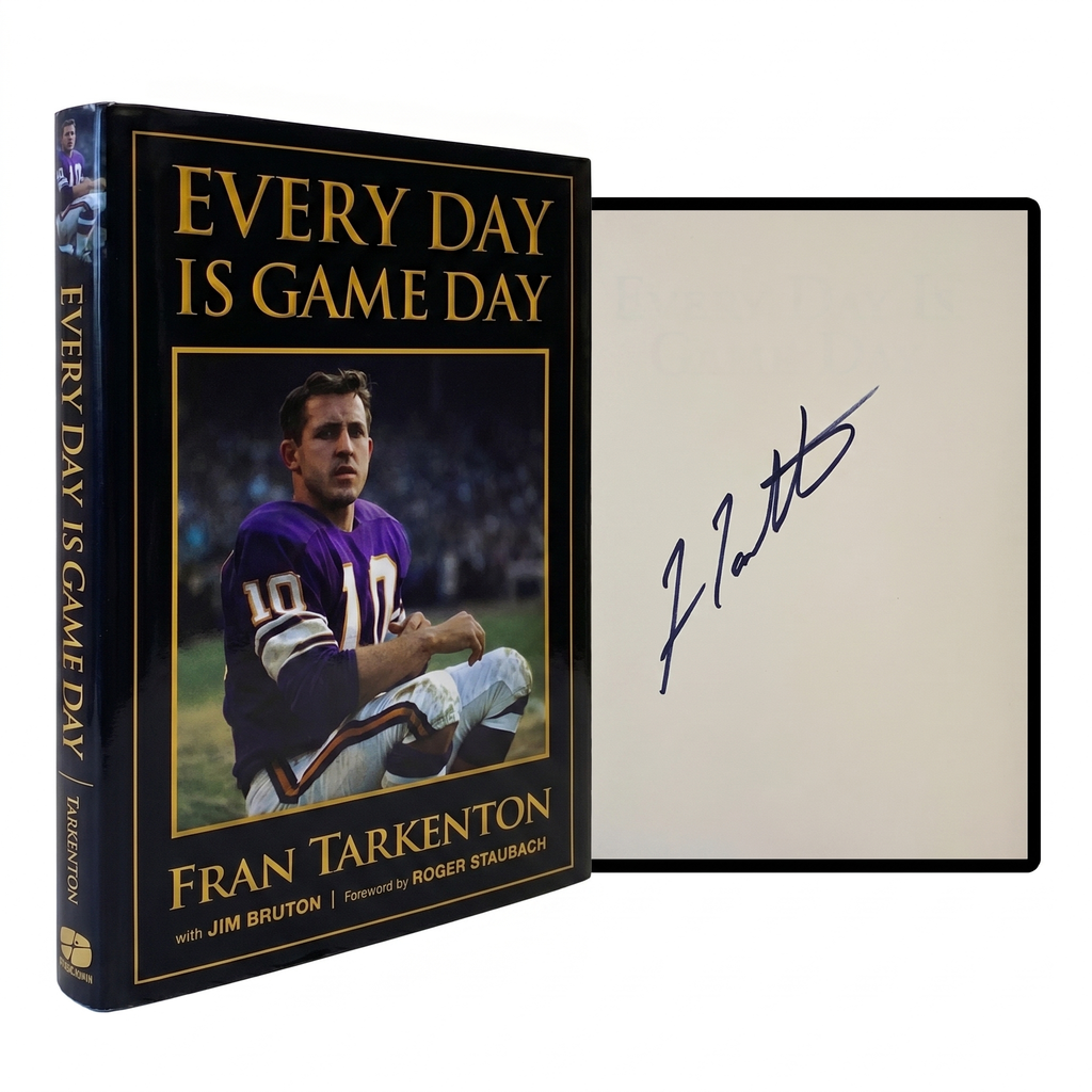 FRAN TARKENTON SIGNED Every Day Is Game Day HARDCOVER Vikings NFL Football QB