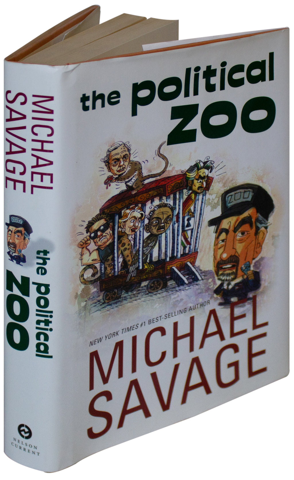 MICHAEL SAVAGE SIGNED Political Zoo 1ST EDITION HC Conservative Talk Radio Host