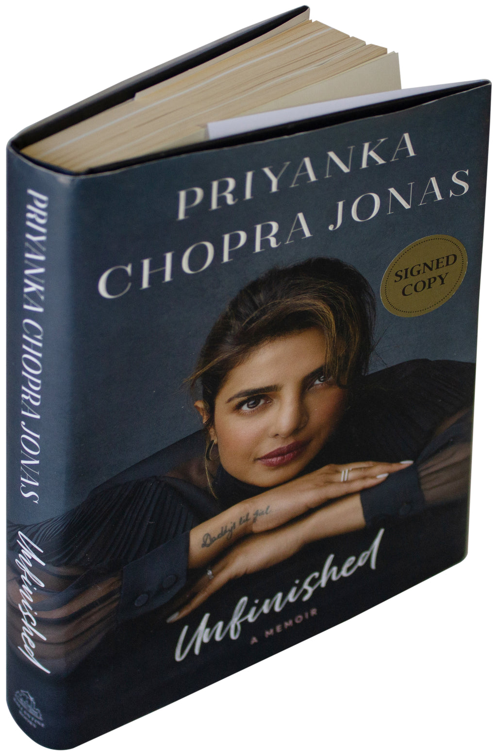 PRIYANKA CHOPRA JONAS SIGNED Unfinished 1ST EDITION Hardcover Memoir 2021 HCDJ