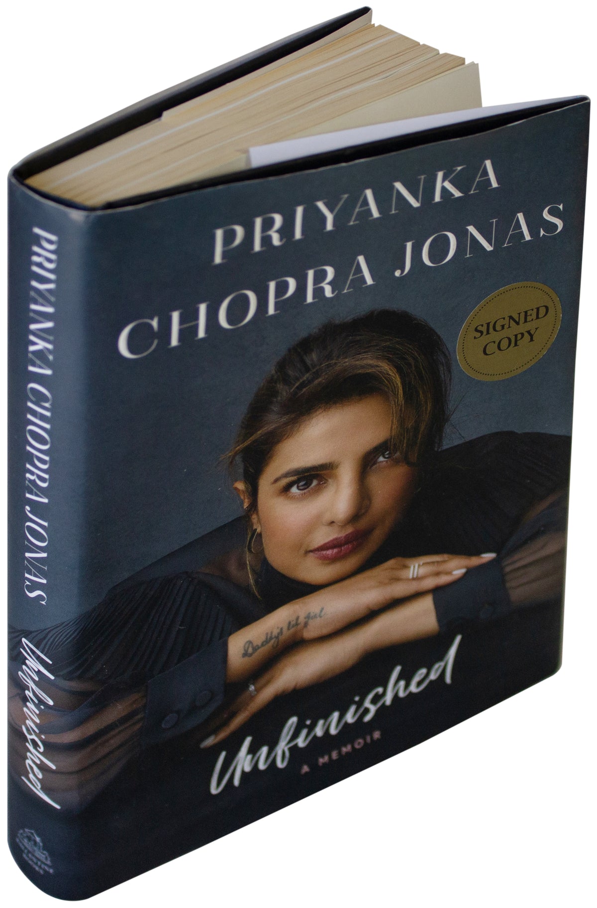 PRIYANKA CHOPRA JONAS SIGNED Unfinished 1ST EDITION Hardcover Memoir 2021 HCDJ