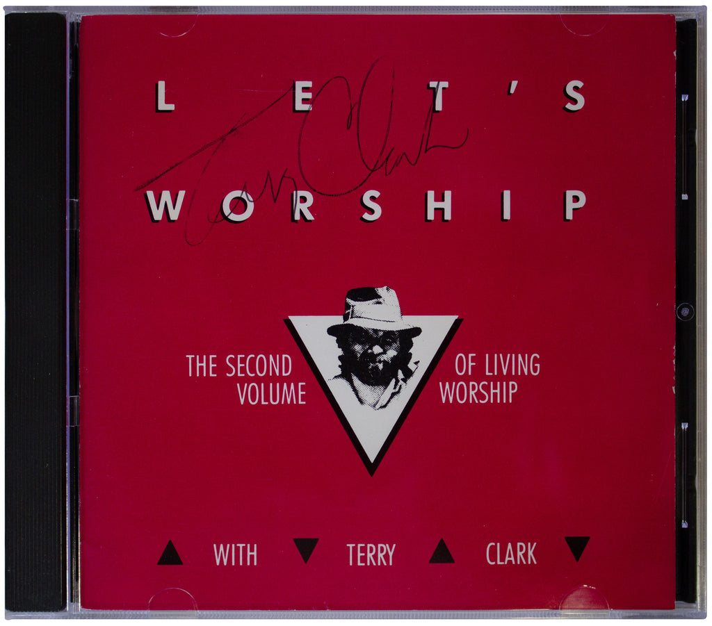 TERRY CLARK SIGNED Let's Worship CD OOP 1986 Christian Music Xian CCM Autograph