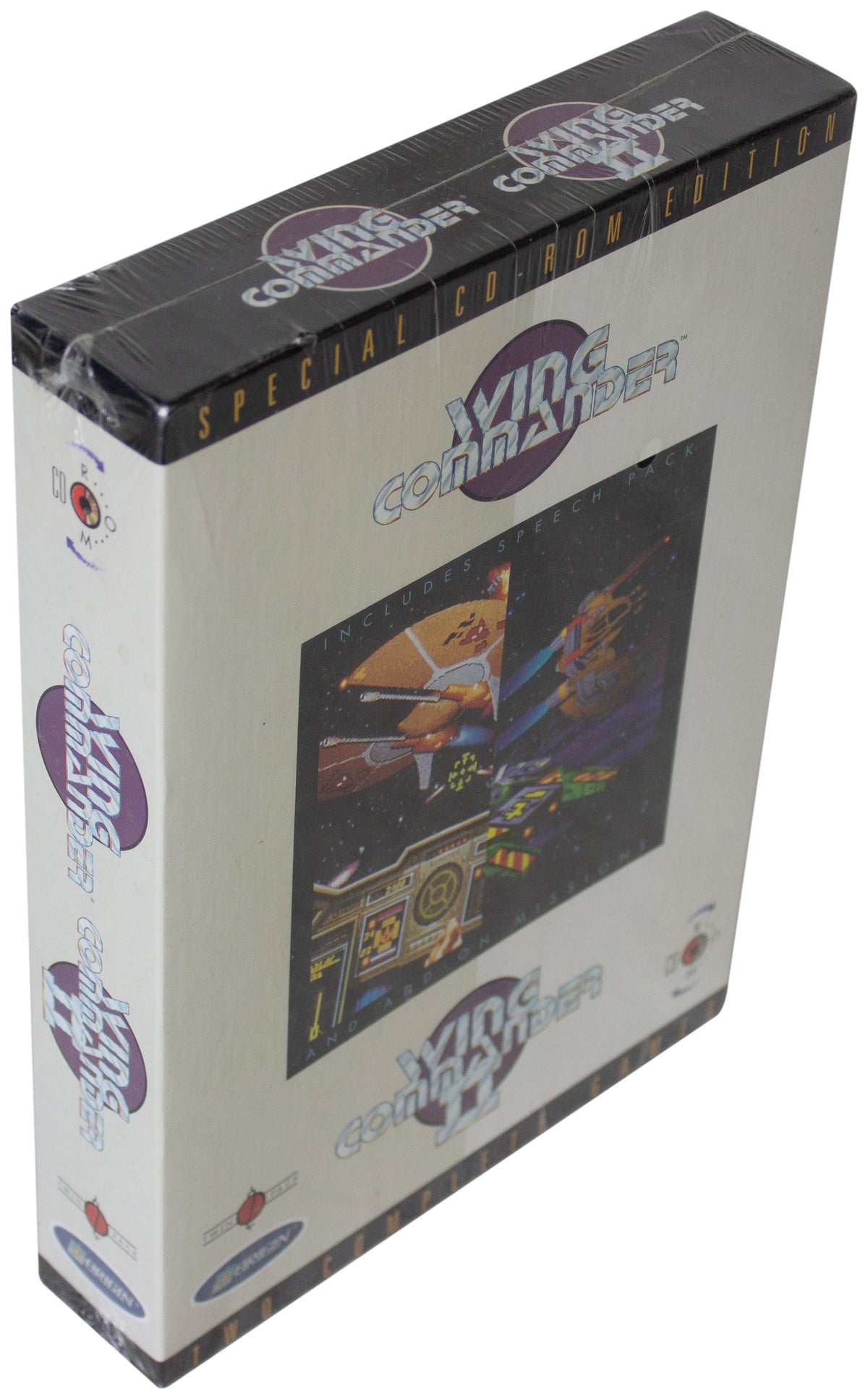 WING COMMANDER I & II BIG BOX PC VIDEO GAME Vtg 90s EA CD-Rom SEALED NIB ! 1 & 2