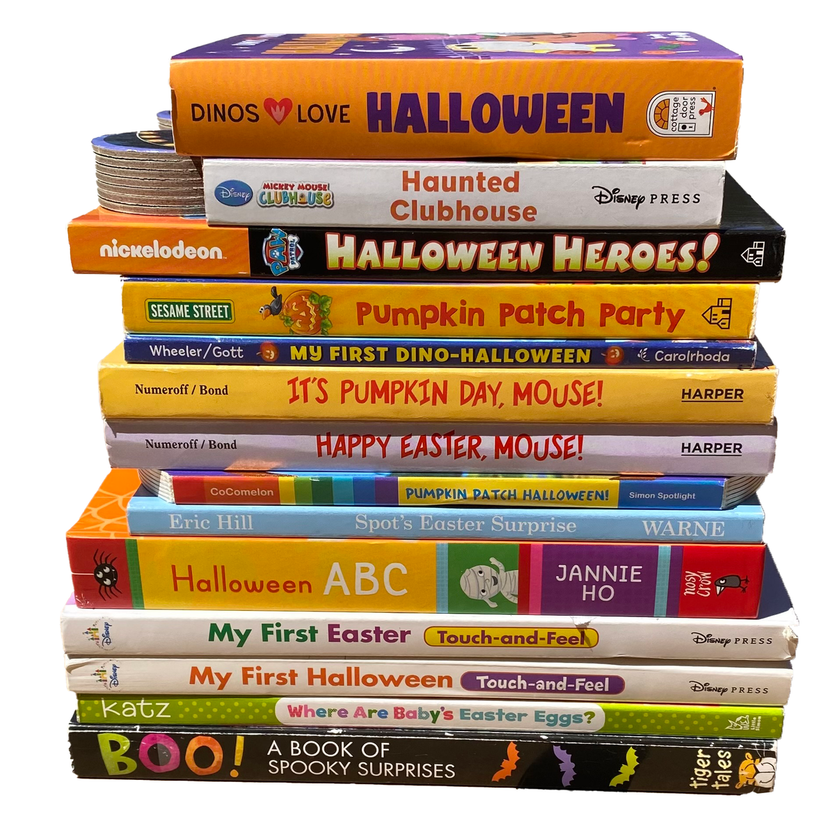 KIDS HOLIDAY BOARD BOOK LOT Of 14 Halloween Easter Children's Early Learning Fun