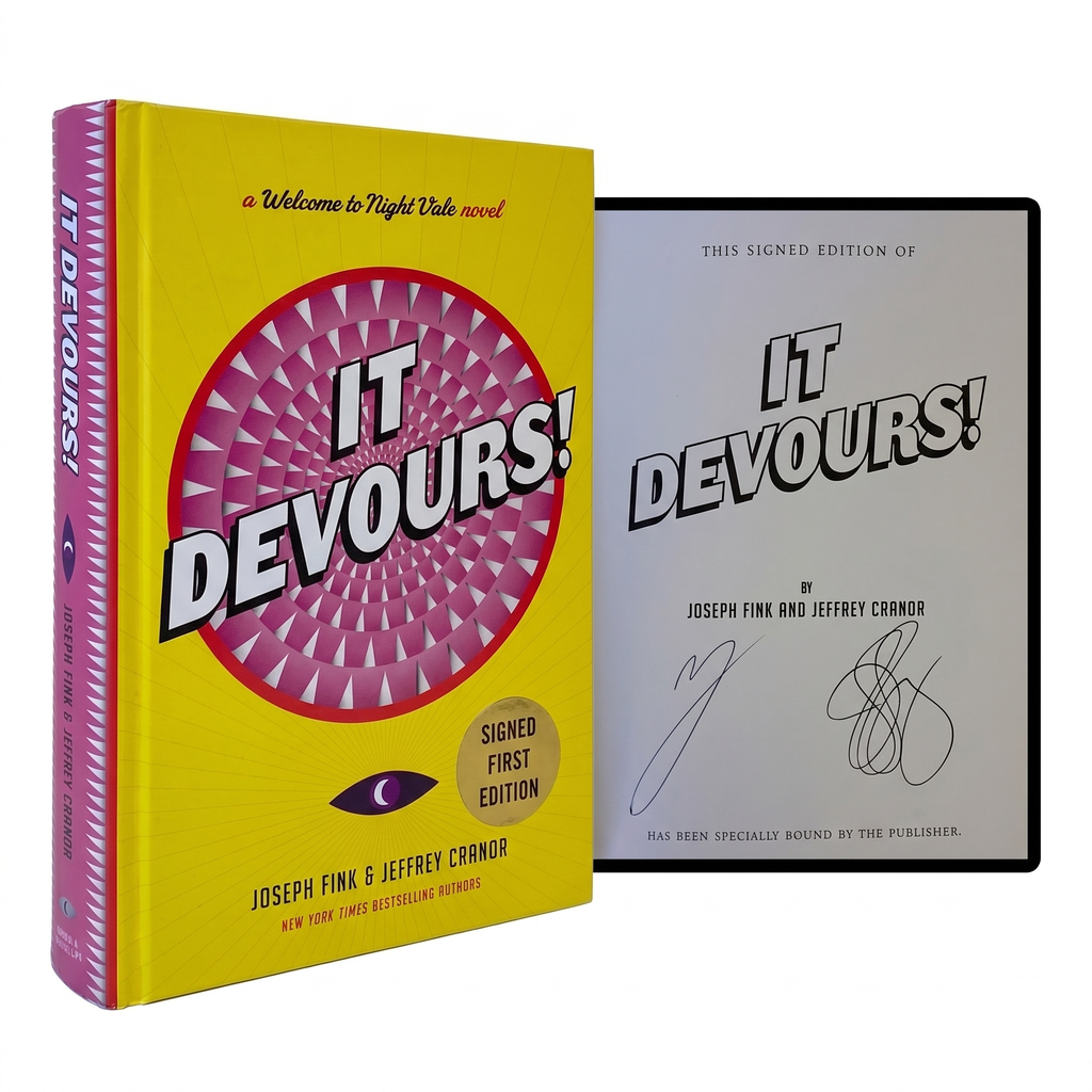 JOSEPH FINK & JEFFREY CRANOR 2X SIGNED It Devours! 1ST EDITION Horror Humor Book