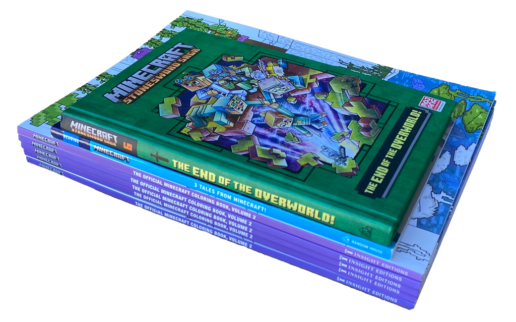 MINECRAFT BOOK LOT Of 7 Coloring & Early Readers OFFICIAL Unread & Unused TARGET