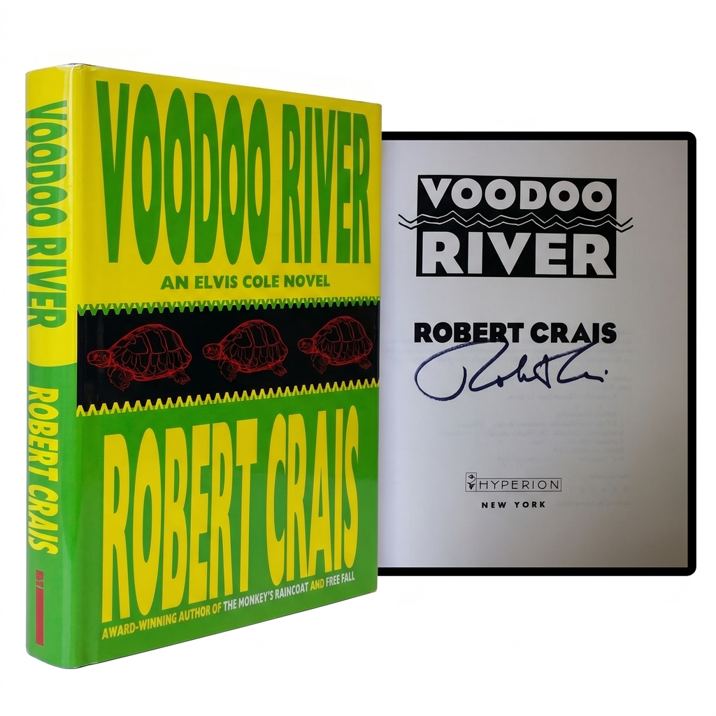 ROBERT CRAIS SIGNED Voodoo River 1ST EDITION Hardback 1995 Elvis Cole PI Mystery