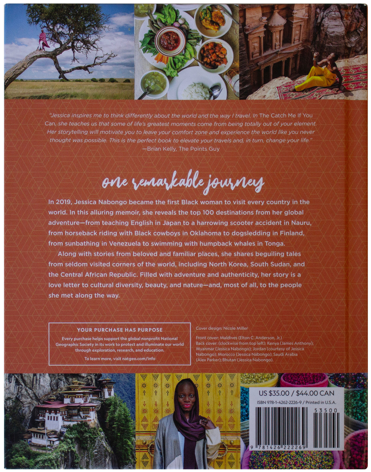 JESSICA NABONGO SIGNED Catch Me If You Can HARDCOVER National Geographic Travel