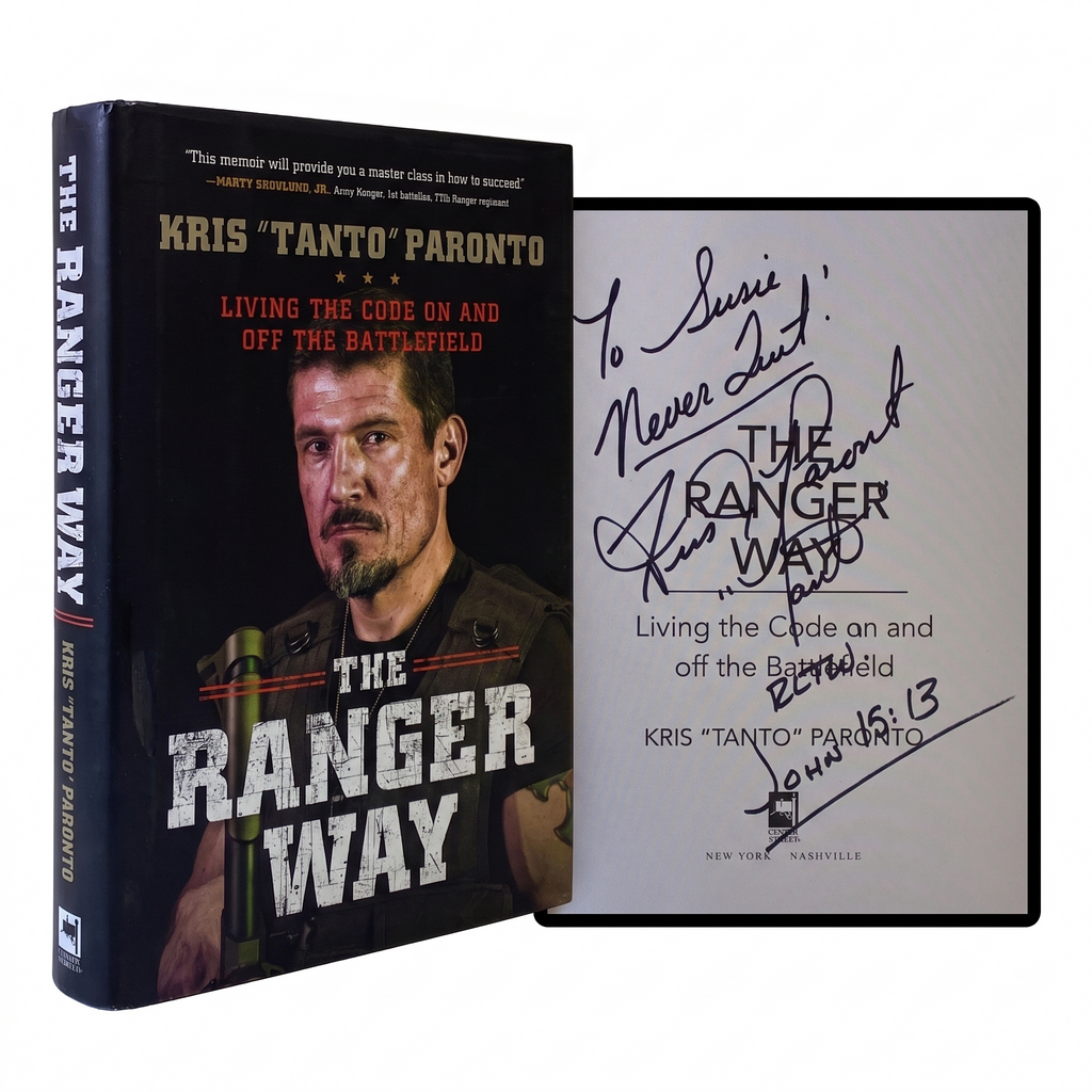 KRIS TANTO PARONTO SIGNED Ranger Way 1ST EDITION HC Army Benghazi CIA Contractor
