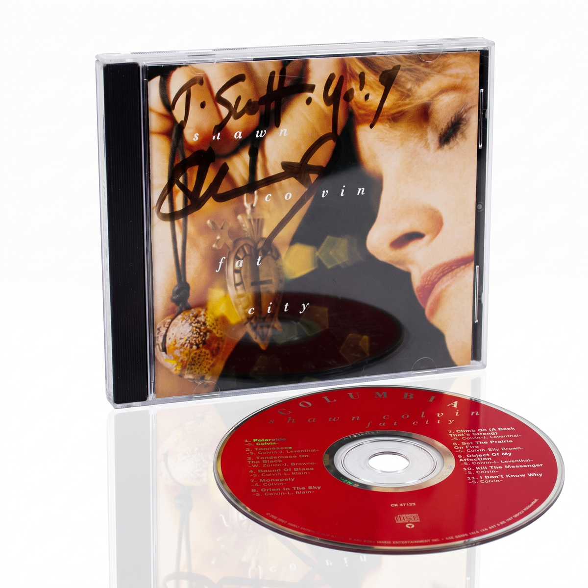 SHAWN COLVIN SIGNED Fat City CD 1992 Alt Folk Rock VTG 90s Singer AUTOGRAPHED
