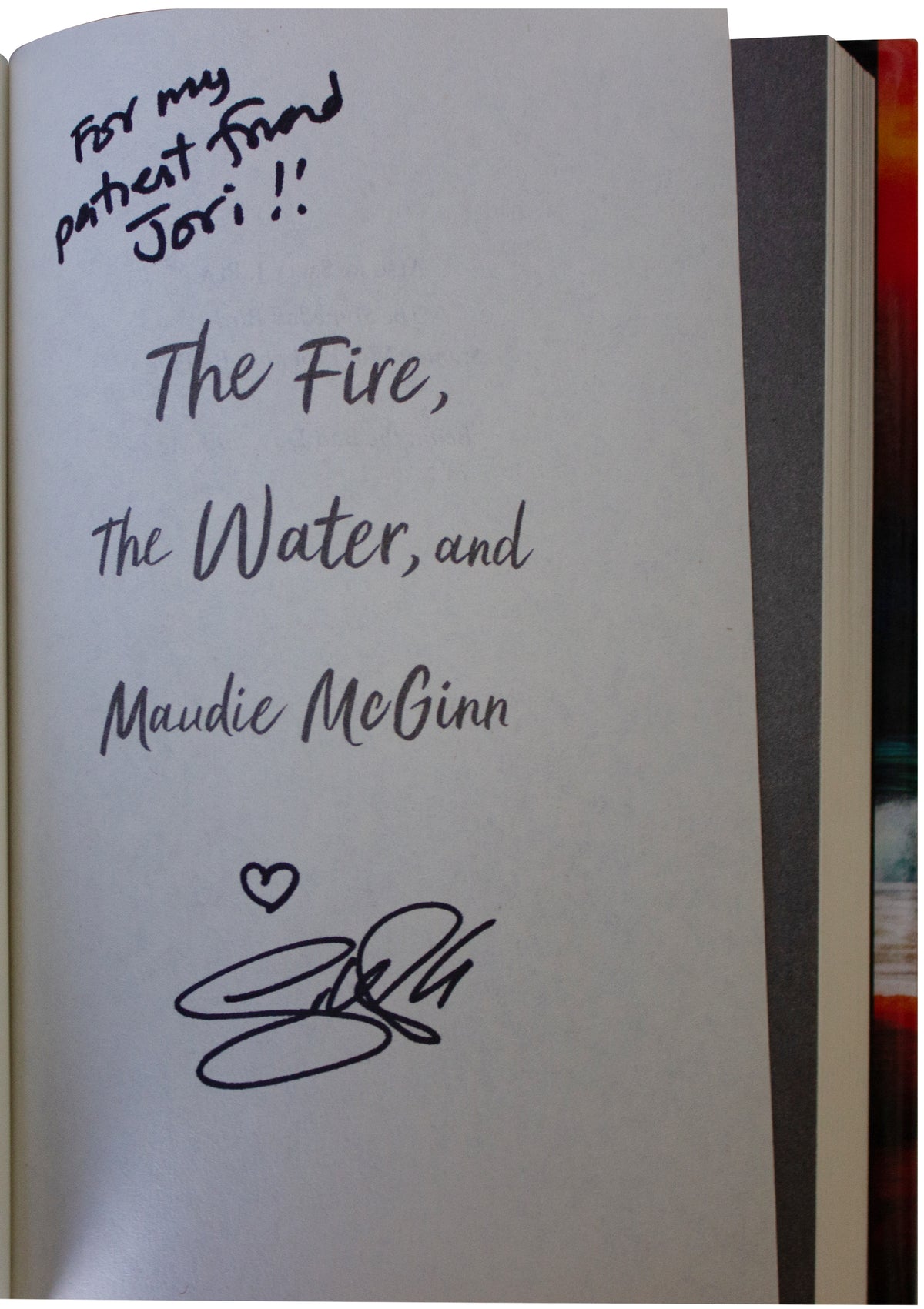 SALLY J. PLA Fire The Water & Maudie McGinn SIGNED 1ST EDITION Hardcover 2023 YA