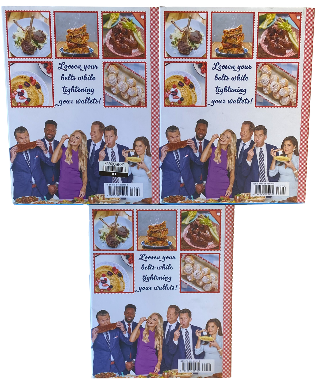 LOT Of 3 COOKING WITH FRIENDS BOOKS Carley Shimkus Fox News $35 MSRP Each UNREAD