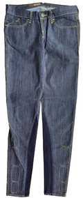 New RONAN MOTO JEANS Women's 29 Skinny Dark Wash Raw Denim VTG 2011 Made In USA!