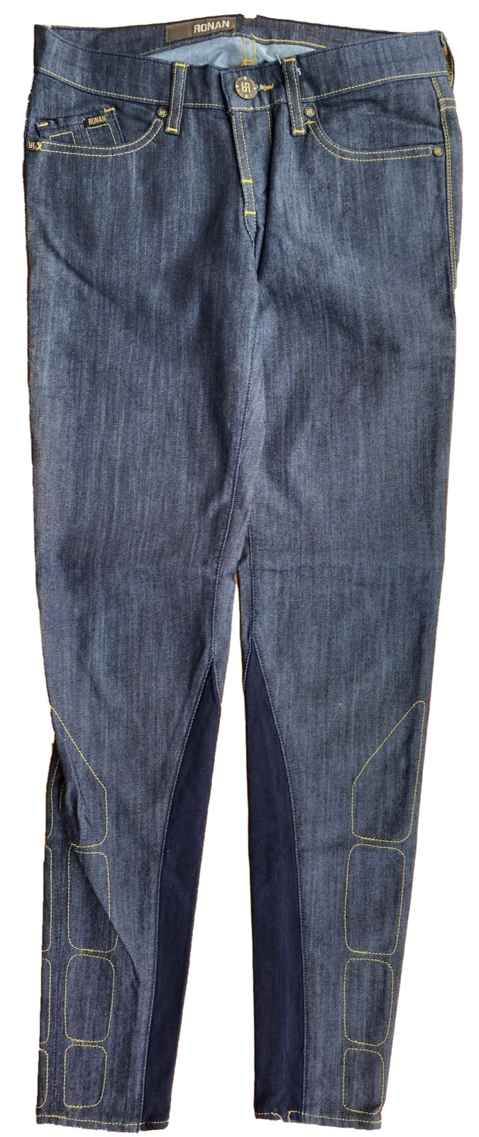 New RONAN MOTO JEANS Women's 29 Skinny Dark Wash Raw Denim VTG 2011 Made In USA!