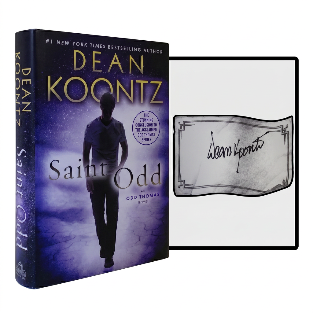 DEAN KOONTZ SIGNED Saint Odd 1ST EDITION Odd Thomas Supernatural Thriller '15 HC