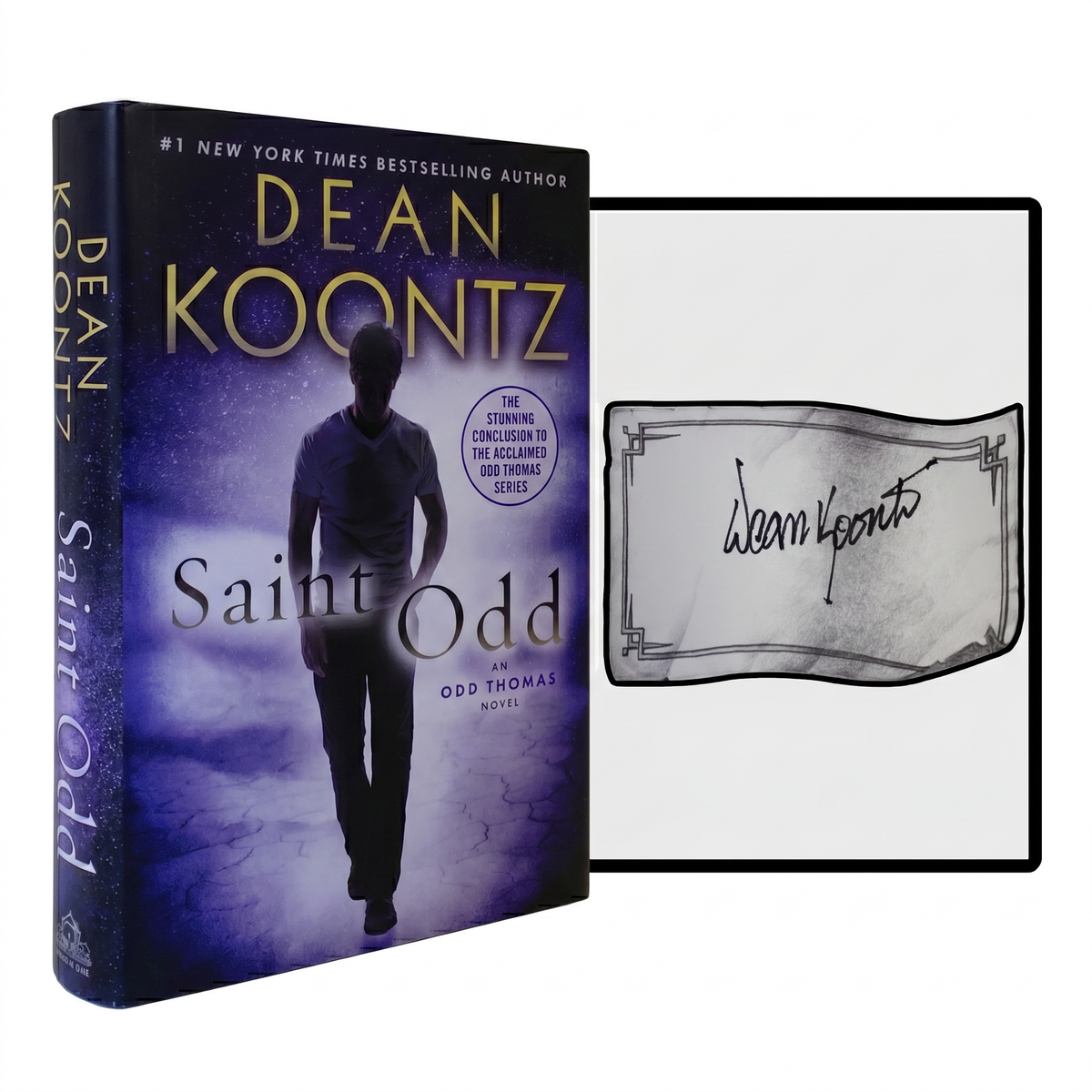DEAN KOONTZ SIGNED Saint Odd 1ST EDITION Odd Thomas Supernatural Thriller '15 HC