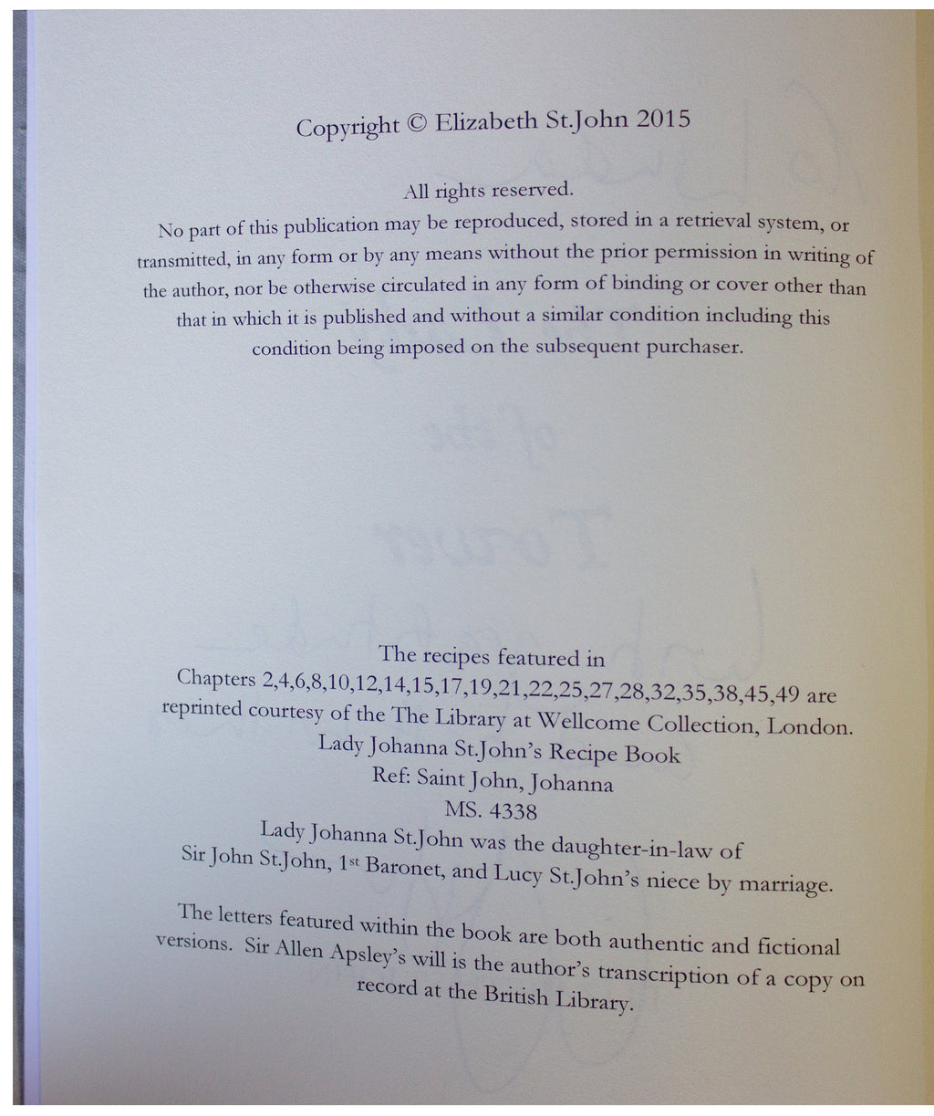 ELIZABETH ST. JOHN SIGNED 1ST EDITION Lady Of The Tower BOOK Historical Fiction