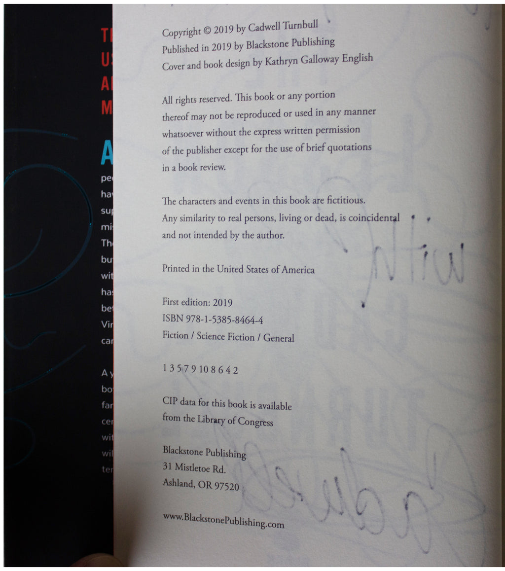 CADWELL TURNBULL SIGNED The Lesson 1ST EDITION 2019 HC Caribbean Alien Invasion