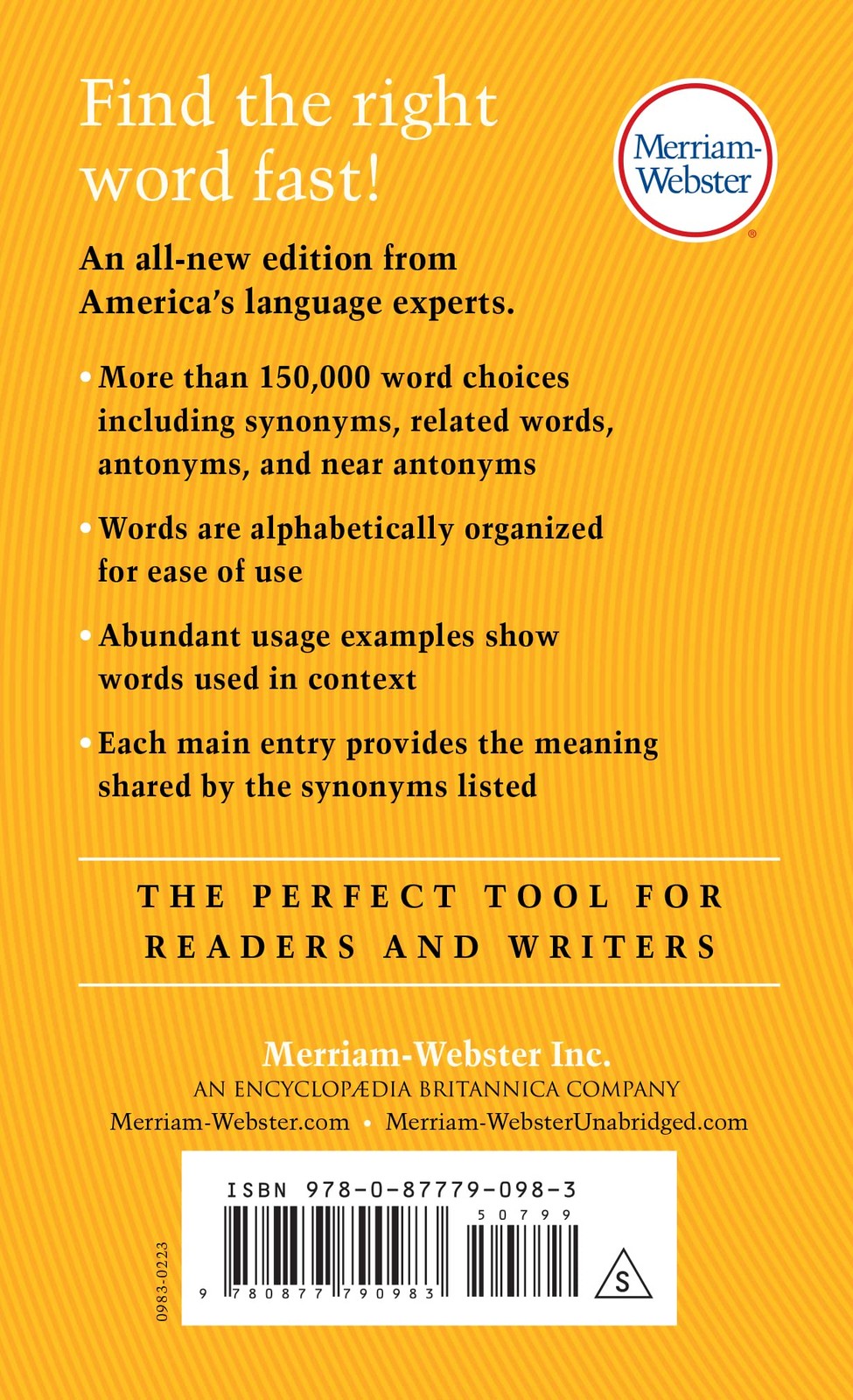 MERRIAM-WEBSTERS Everyday Language 3-BOOK SET Dictionary Thesaurus Vocab Builder