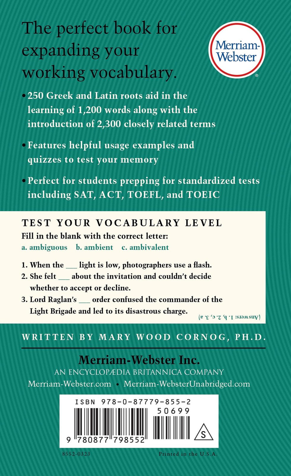 MERRIAM-WEBSTERS Everyday Language 3-BOOK SET Dictionary Thesaurus Vocab Builder