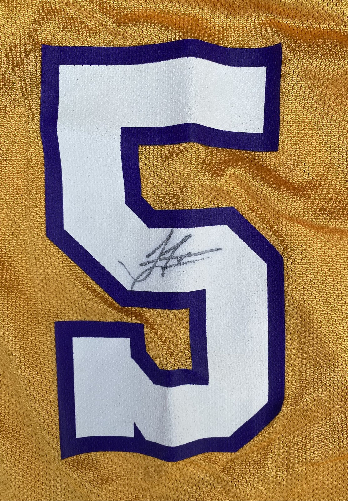 JORDAN FARMAR SIGNED Los Angeles LAKERS JERSEY Medium Adidas NWT AUTOGRAPHED # 5