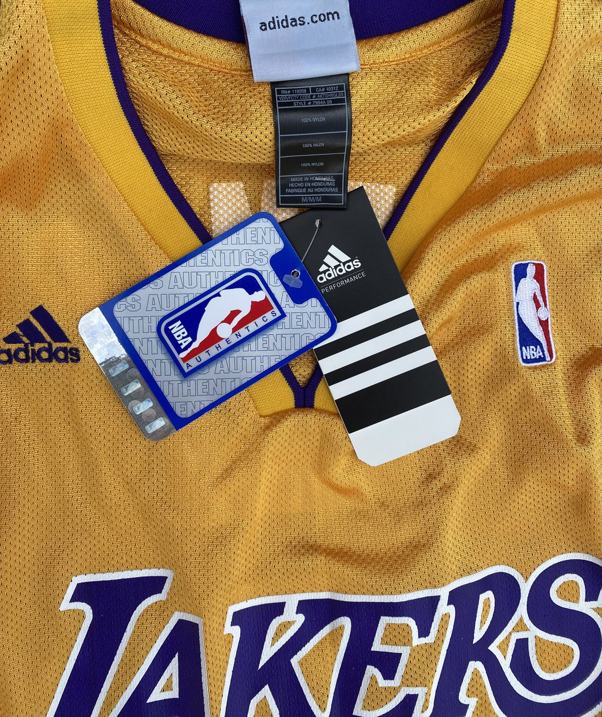 JORDAN FARMAR SIGNED Los Angeles LAKERS JERSEY Medium Adidas NWT AUTOGRAPHED # 5