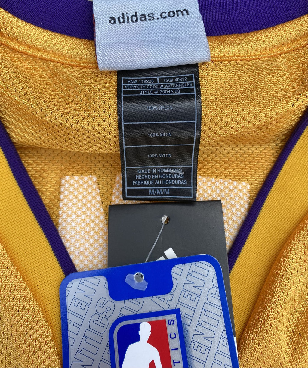 JORDAN FARMAR SIGNED Los Angeles LAKERS JERSEY Medium Adidas NWT AUTOGRAPHED # 5