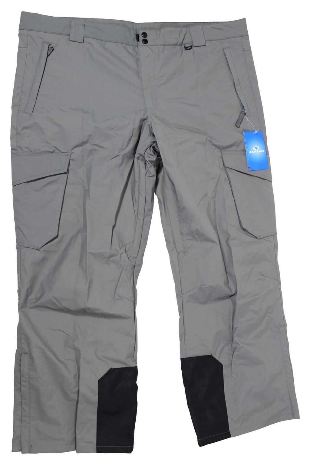 New SLALOM CARGO SNOW PANTS Men's 3XL Water Resistant Insulated Gray NWT $85 Tag