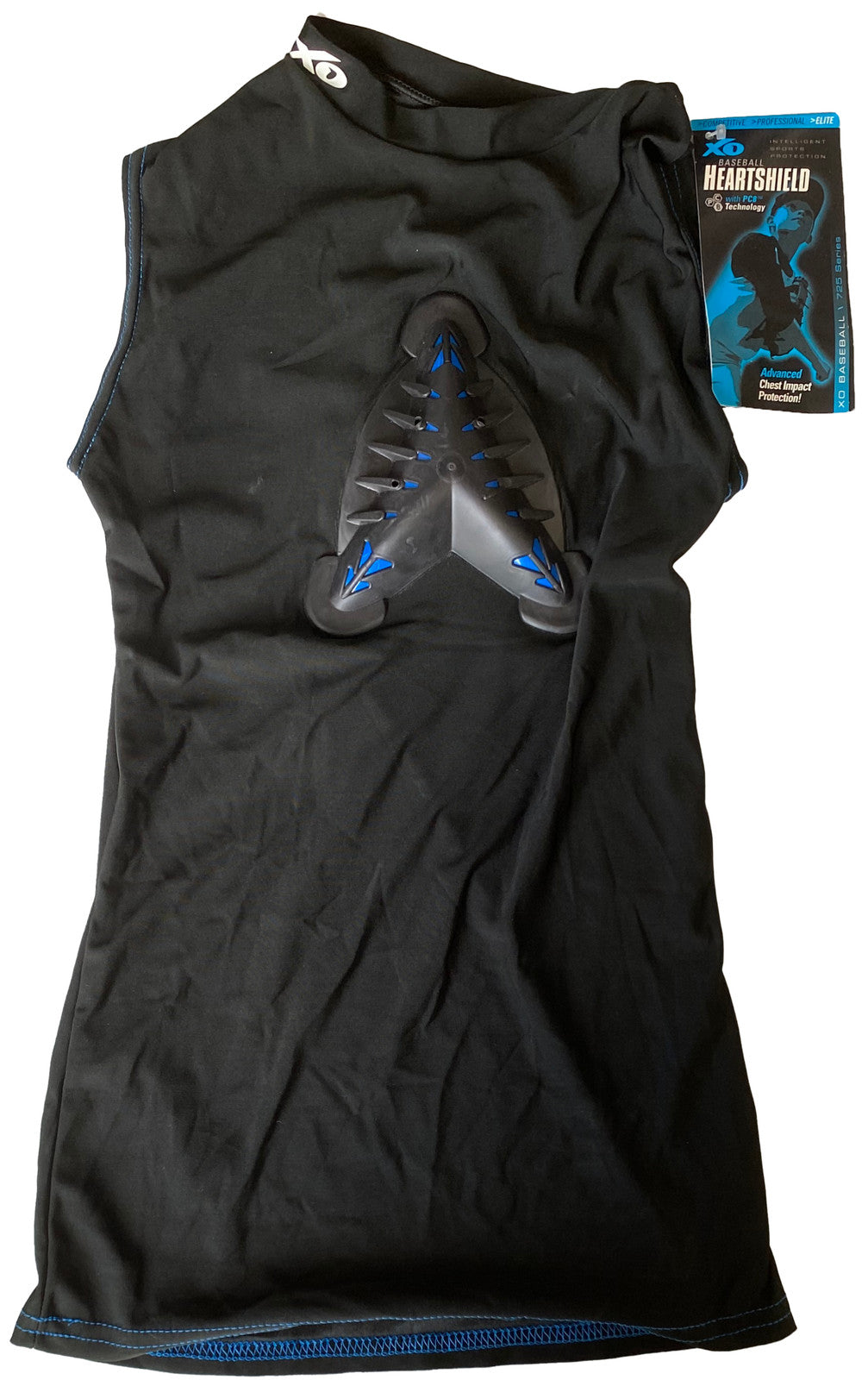 BASEBALL HEART SHIELD Chest Guard Vest Shirt YOUTH MEDIUM XO Athletic w/ $39 TAG