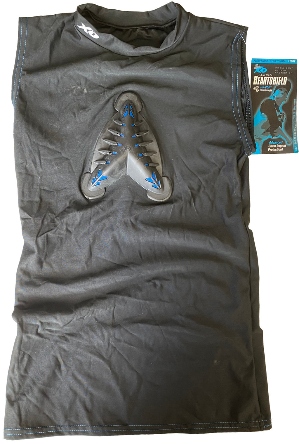 BASEBALL HEART SHIELD Chest Guard Vest Shirt YOUTH LARGE XO Athletic w/ $39 TAG!