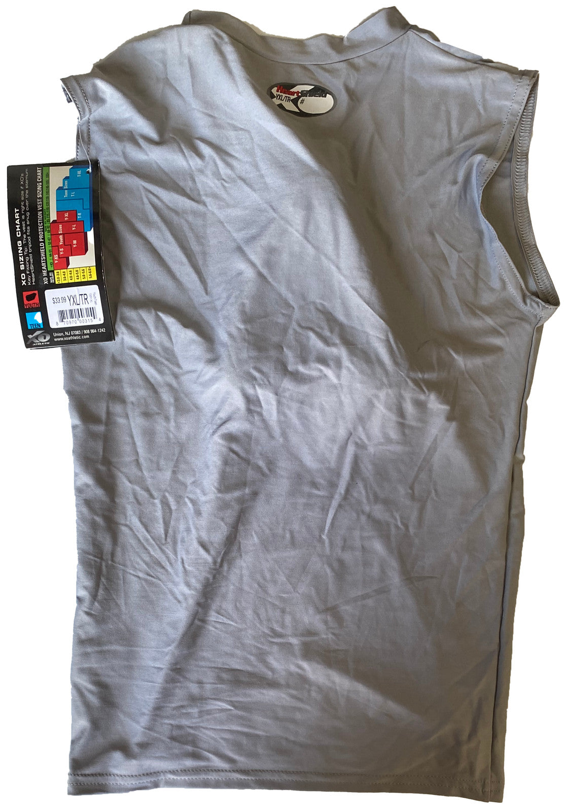 New BASEBALL HEART SHIELD Chest Guard YOUTH XL Vest Shirt XO Athletic w/ $39 TAG