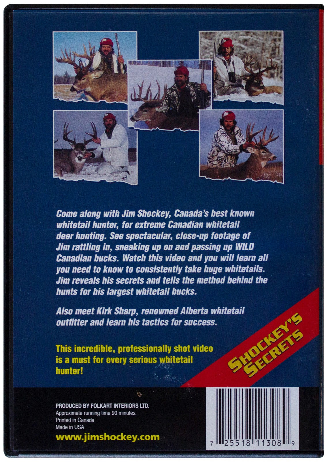 JIM SHOCKEY'S Secrets SIGNED DVD Hunting Giant Canadian Whitetails Deer Hunter