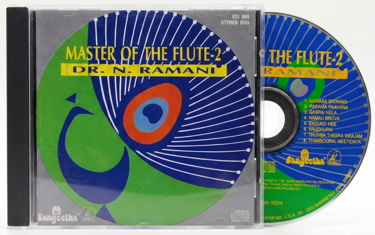 DR. N. RAMANI Master Of The Flute 2 CD Carnatic Indian Classical Music 1997 RARE