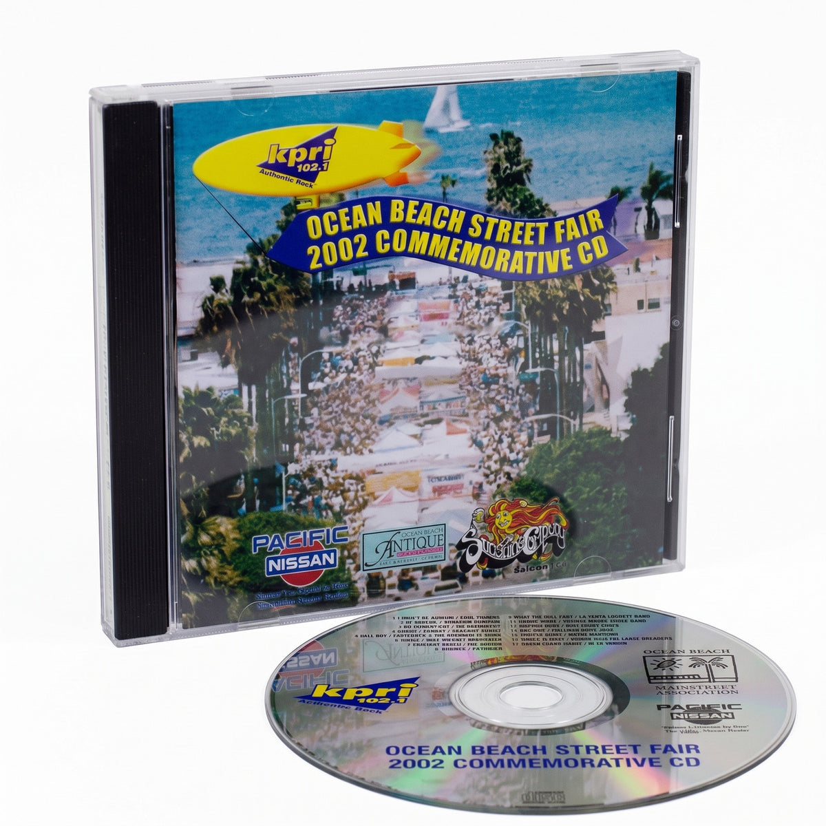 OCEAN BEACH STREET FAIR 2002 CD OOP San Diego Bands KPRI 102.1 Compilation RARE!