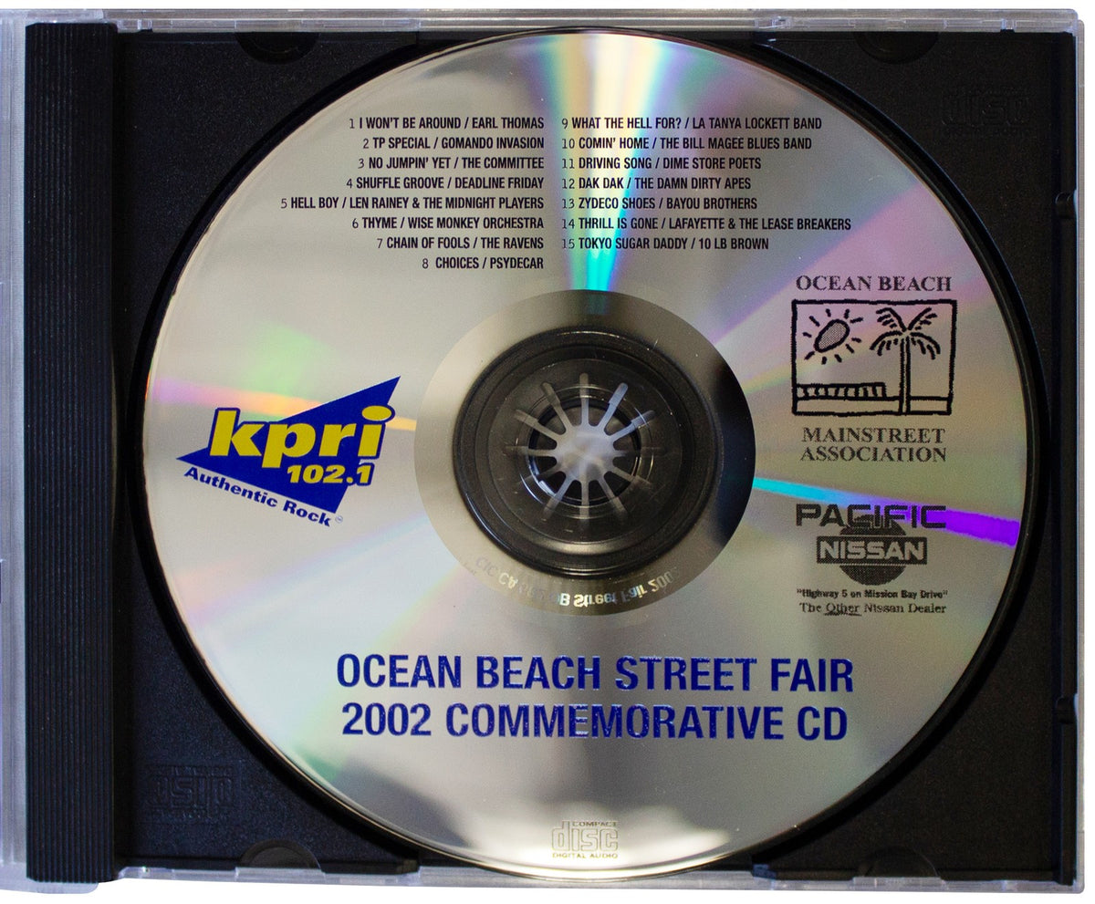 OCEAN BEACH STREET FAIR 2002 CD OOP San Diego Bands KPRI 102.1 Compilation RARE!