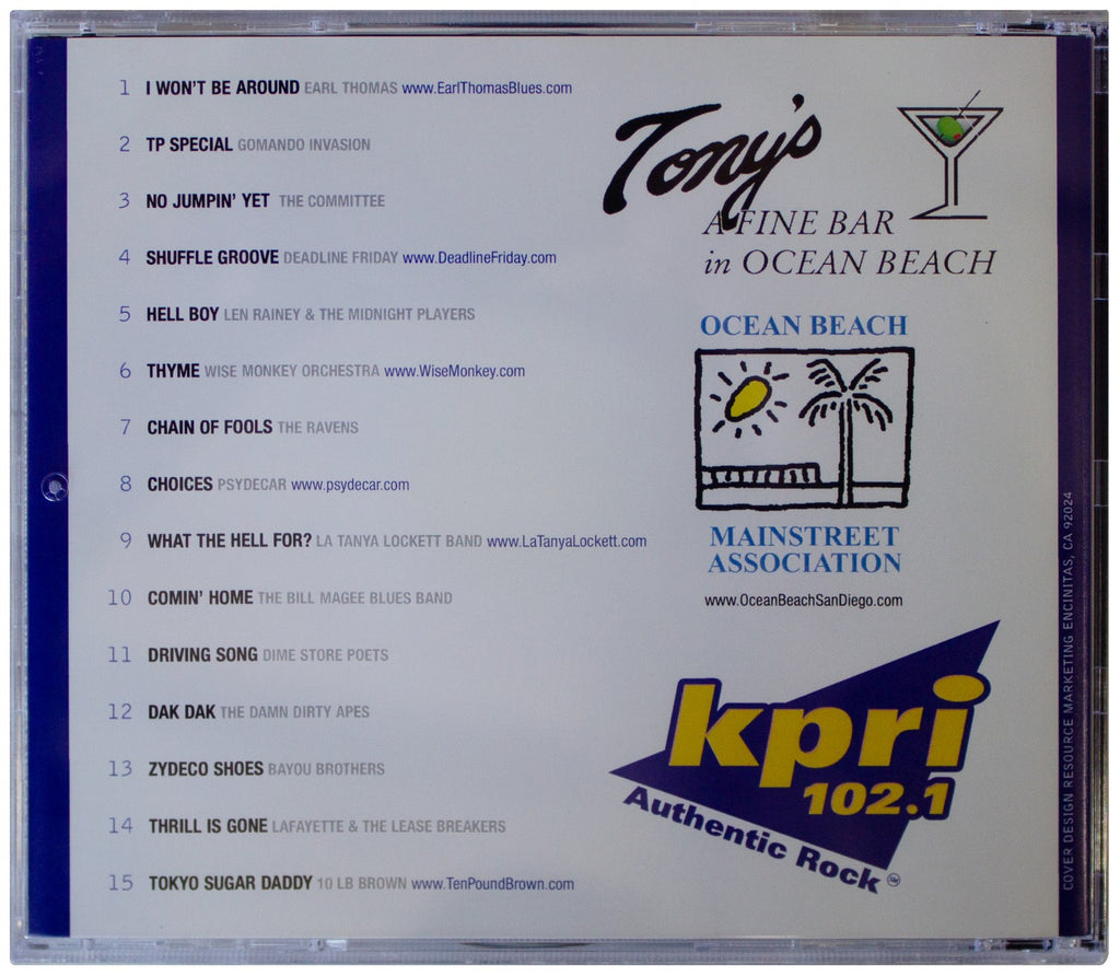 OCEAN BEACH STREET FAIR 2002 CD OOP San Diego Bands KPRI 102.1 Compilation RARE!