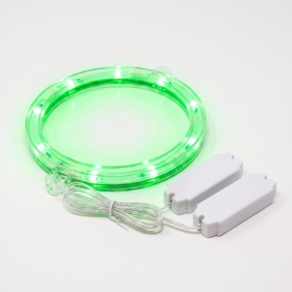 New CORNHOLE LANTERN Green LED LIGHT SET For Bean Bag Toss Board Night Glow NIB