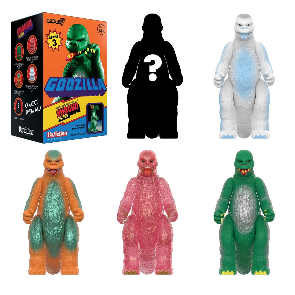 New SHOGUN GODZILLA 12-Pack BLIND BOX Super7 Toho Retro Action Figures 3.75" NIB