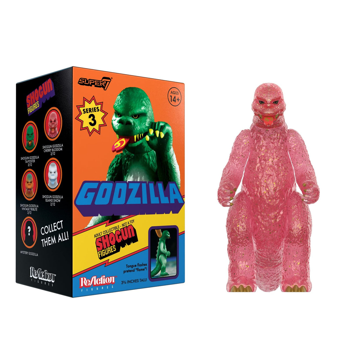 New SHOGUN GODZILLA 12-Pack BLIND BOX Super7 Toho Retro Action Figures 3.75" NIB