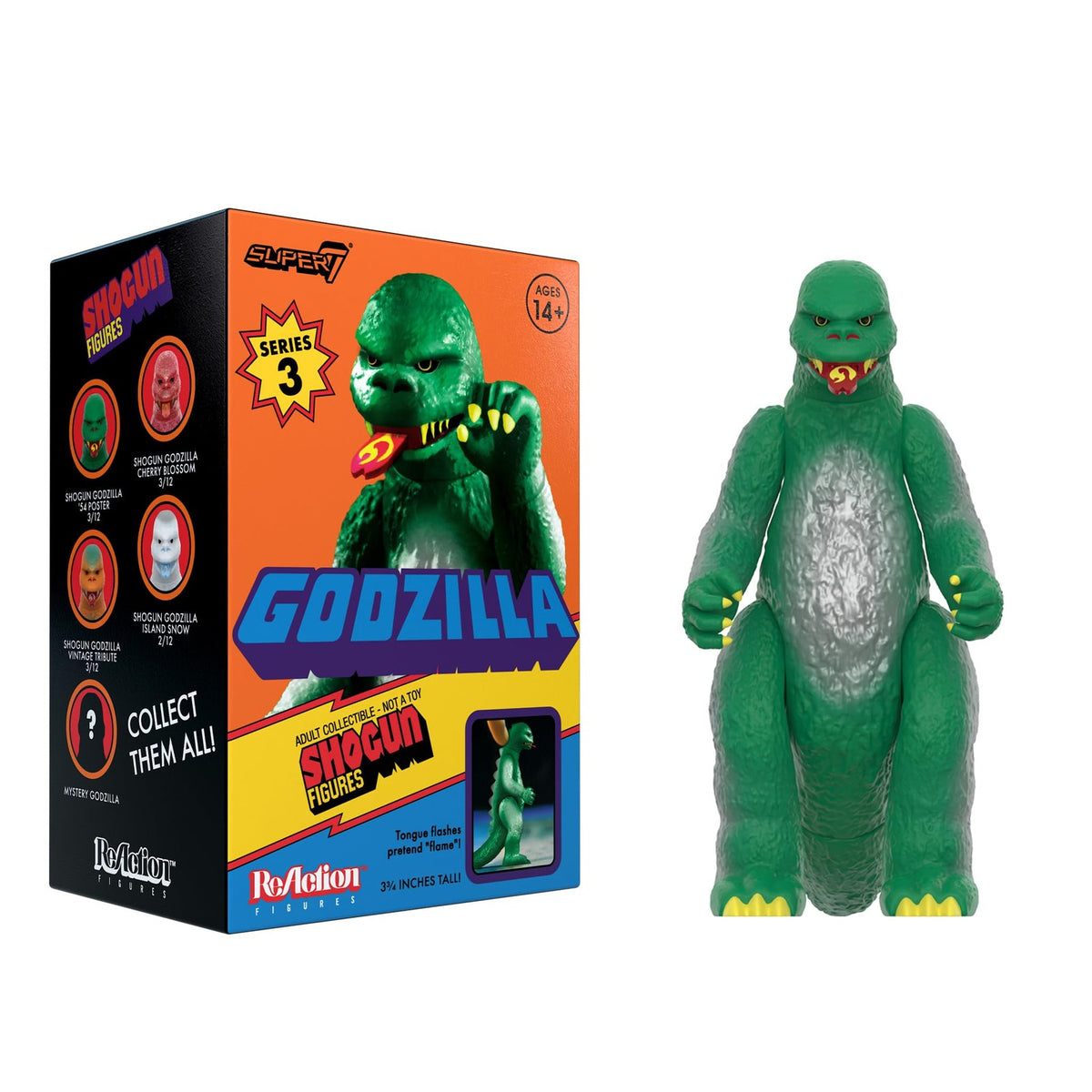 New SHOGUN GODZILLA 12-Pack BLIND BOX Super7 Toho Retro Action Figures 3.75" NIB