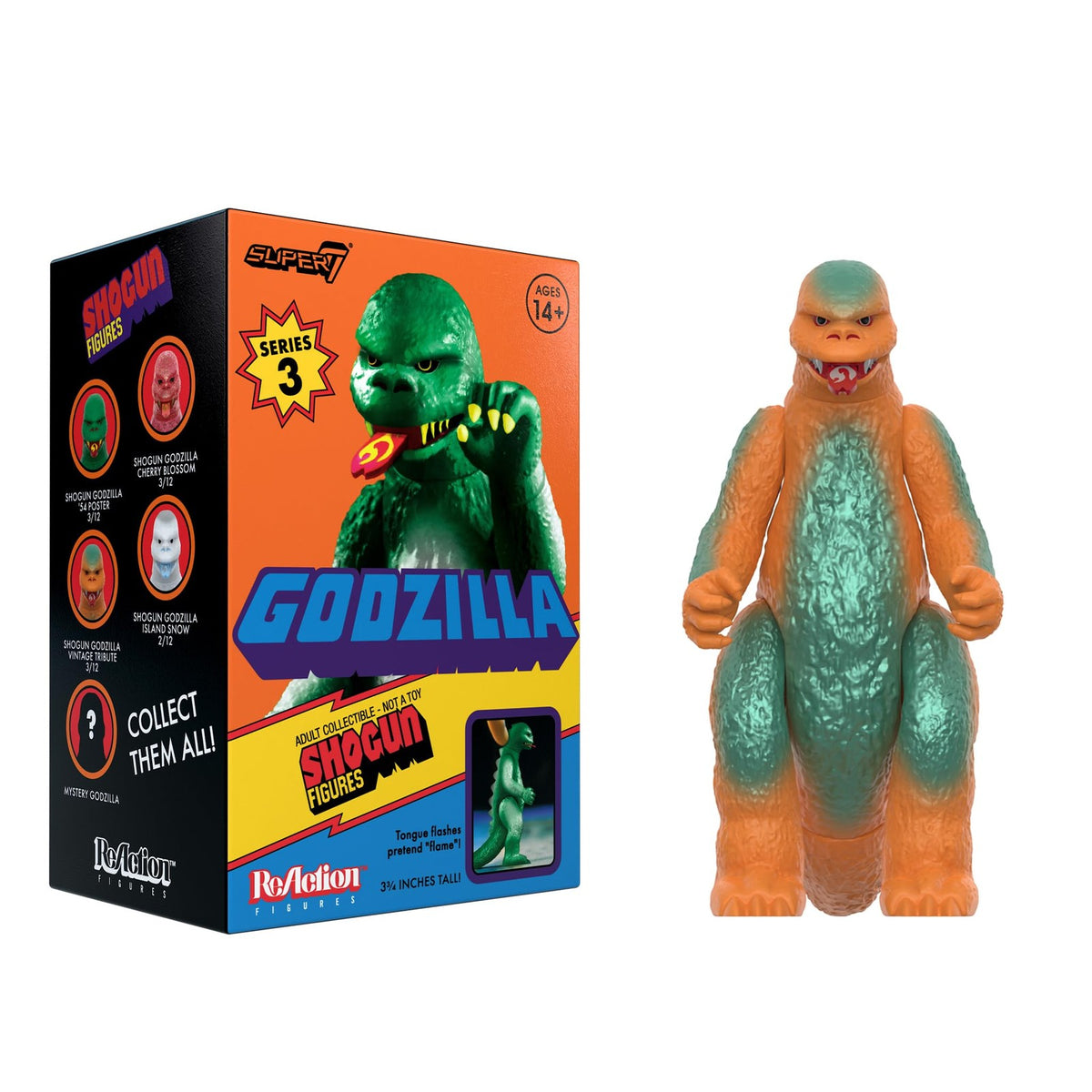 New SHOGUN GODZILLA 12-Pack BLIND BOX Super7 Toho Retro Action Figures 3.75" NIB