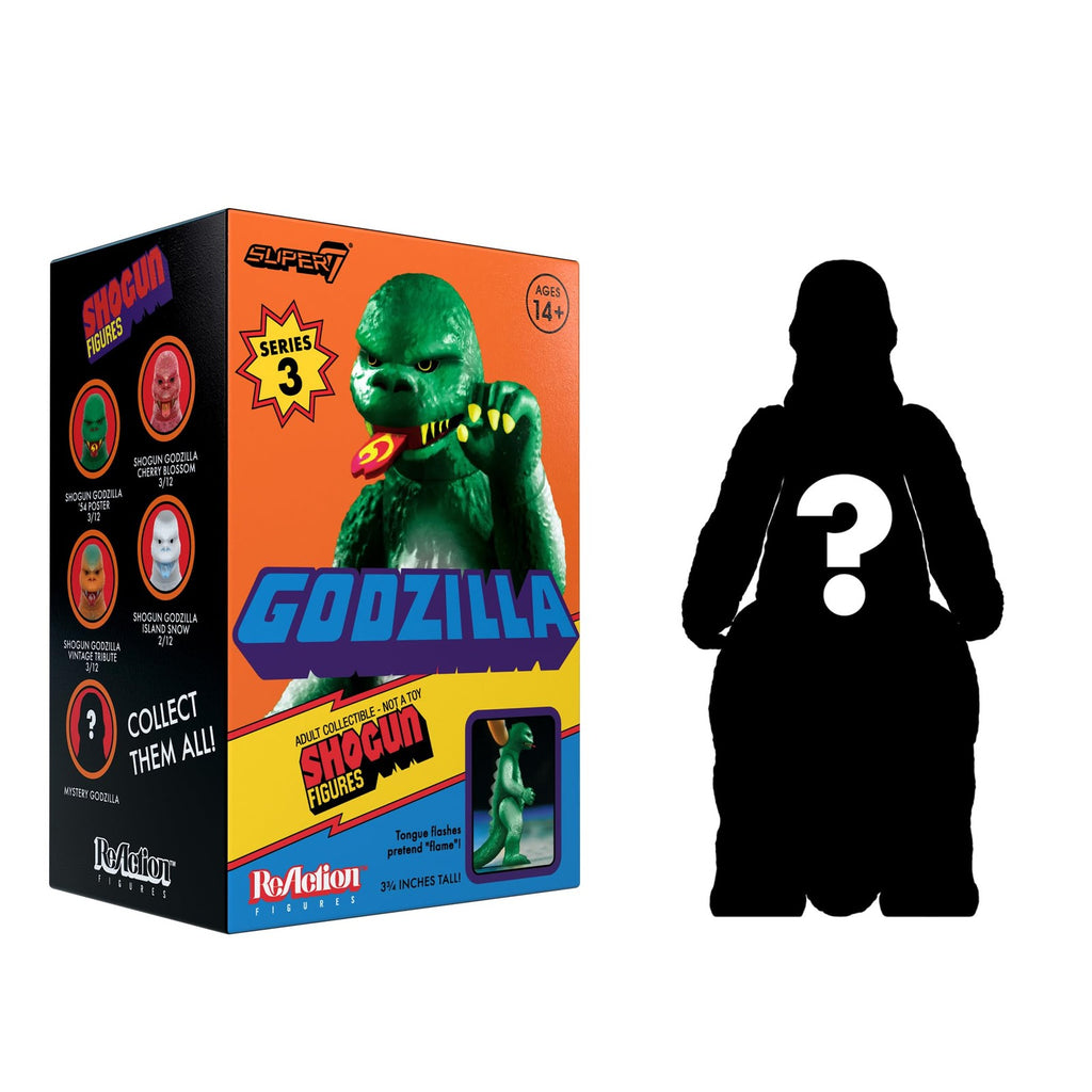 New SHOGUN GODZILLA 12-Pack BLIND BOX Super7 Toho Retro Action Figures 3.75" NIB
