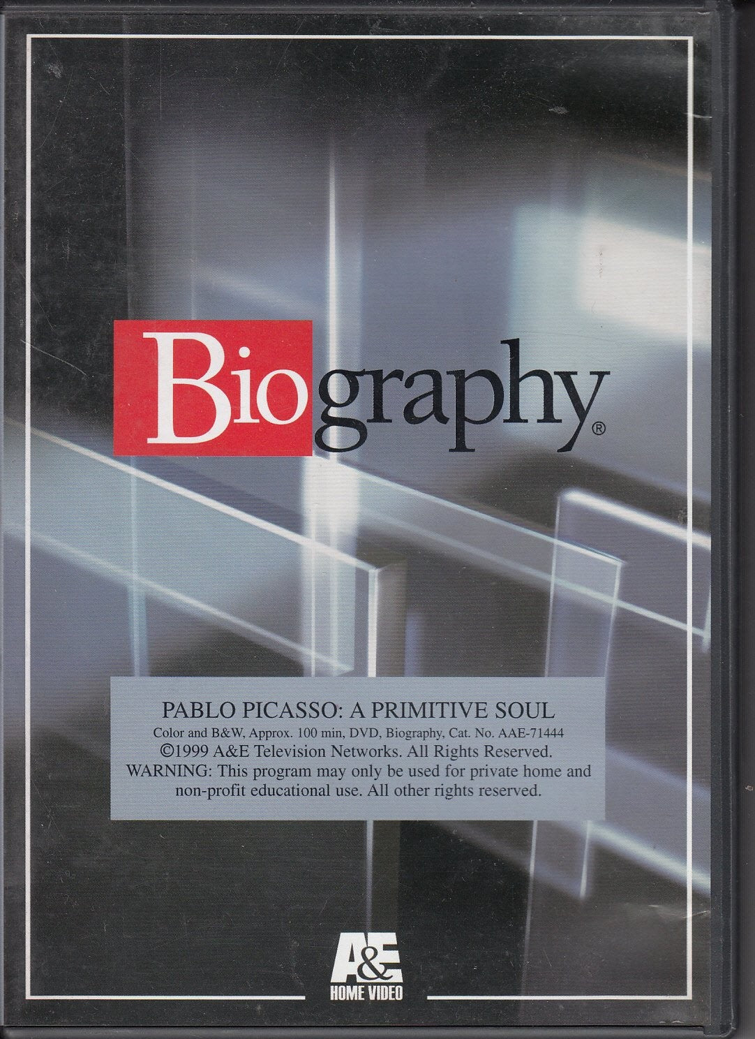 PABLO PICASSO Primitive Soul Documentary DVD Biography A&E Archives OOP RARE !!!